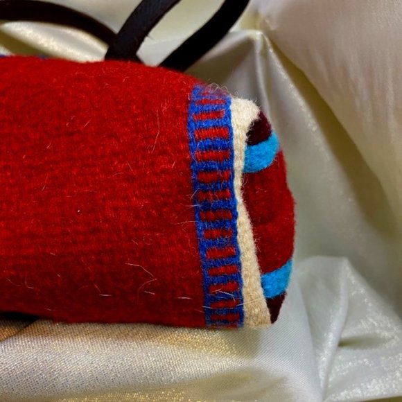 ❤️Handwoven Chimayo Handbag. 100% Wool, in Red, Blue, Lt. Yellow. /HB51 - Picture 5 of 8